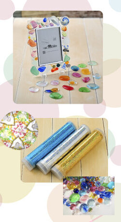 春休み特別制作体験「万華鏡」「キラキラ写真立て」